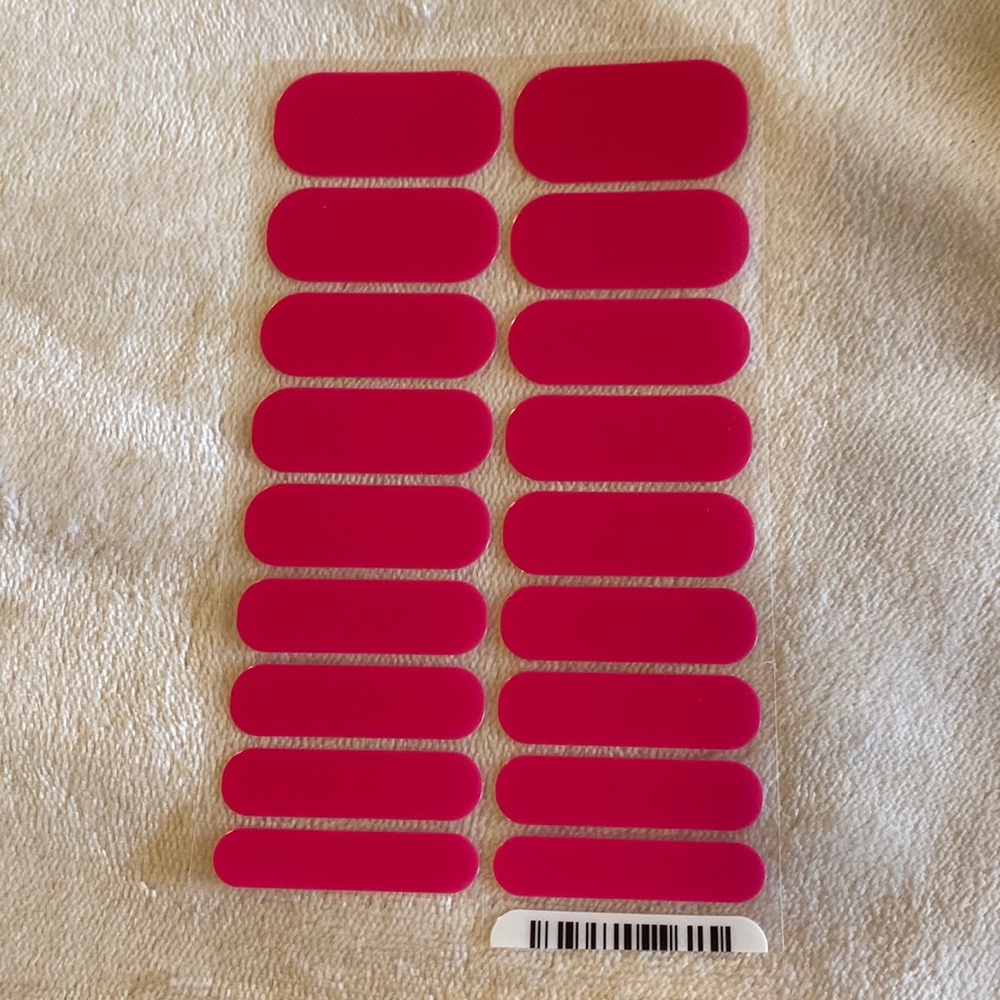 Jamberry (?? Color- hot pink), full sheet